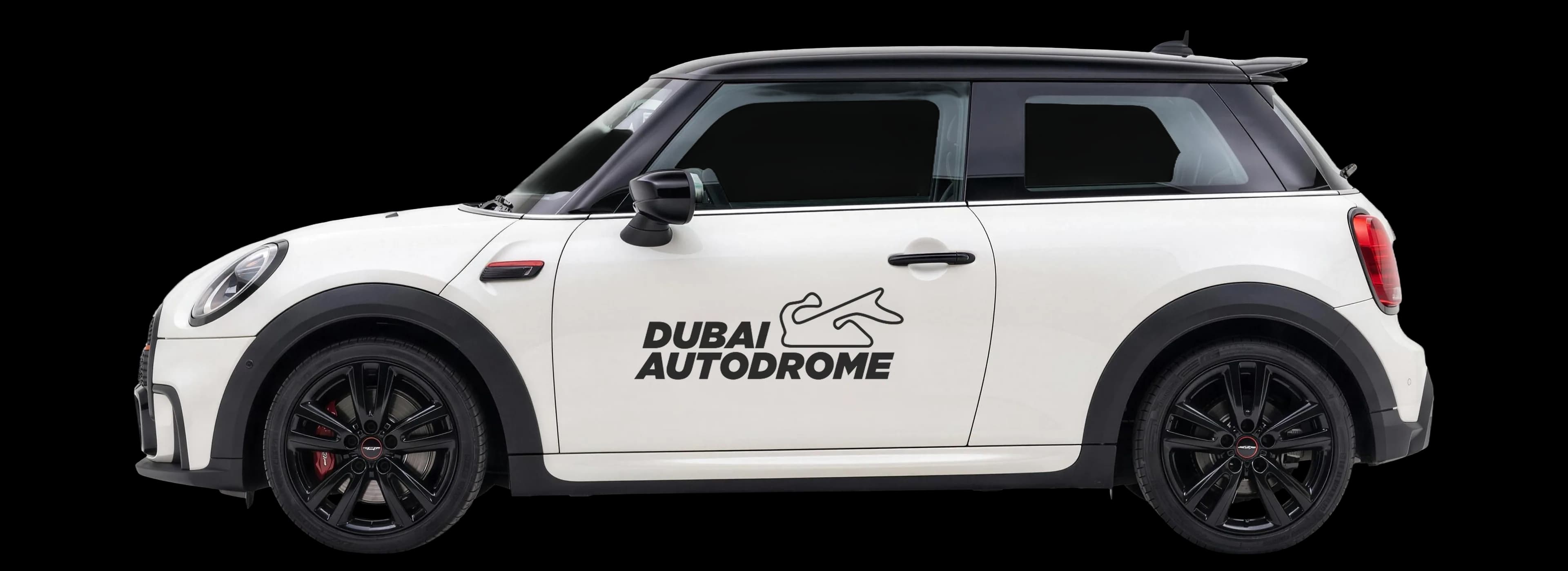 MINI John Cooper Works in Dubai Autodrome livery, side view