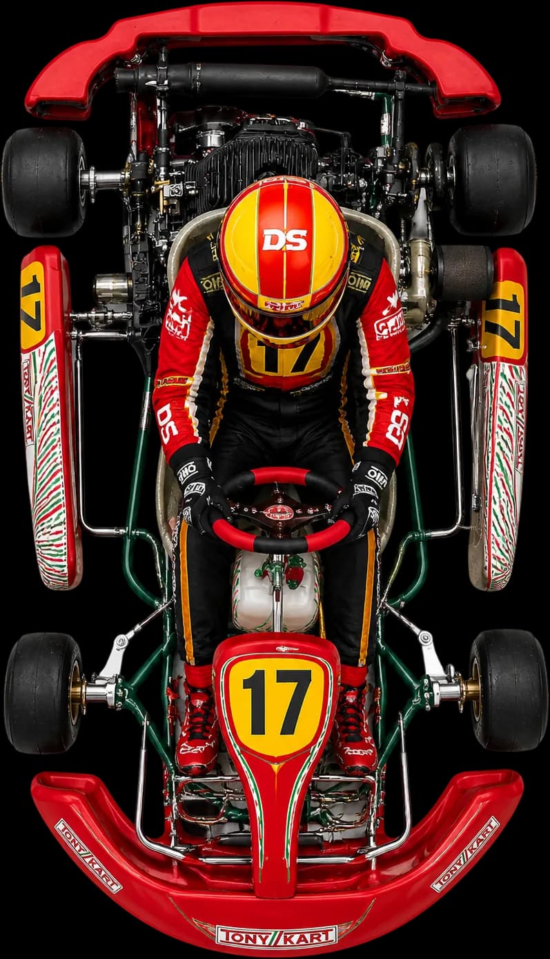A racing kart at the Dubai Kartdrome